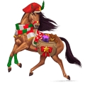 buon natale, cavallo divino