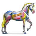 pop art, cavallo divino